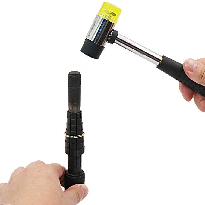 二重頭プラスチックとゴムハンマー 宝石屋のための金属のハンマー 3